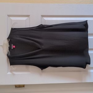 Vince Camuto sleeveless semi-sheer blouse